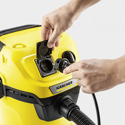 Пылесос хозяйственный KARCHER WD 3 P, мусоросборник 17л, мощность 1000Вт, желтый, 1.6, 1.628-170.0