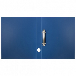 Папка на 2 кольцах STAFF, 40 мм, синяя, до 300 листов, 0,5 мм, 225720
