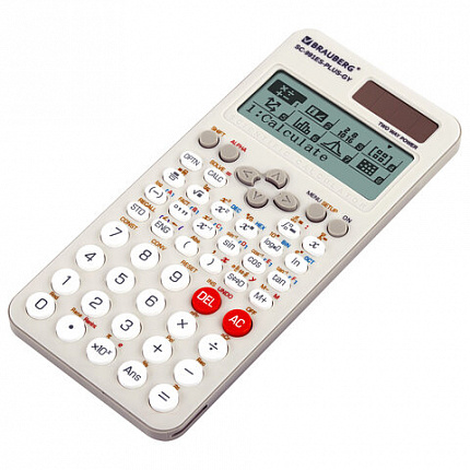 Калькулятор инженерный BRAUBERG SC-991ES-PLUS-GY (164х80 мм), 552 функции, 10+2 разряда, СЕРЫЙ, 272652