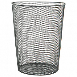 Корзина для бумаг, 9 л, металлическая, черная, BRAUBERG "Germanium", 231958