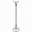 Вешалка-стойка "Ажур-2", 1,89 м, основание 46 см, 5 крючков, металл, черная