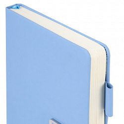 Ежедневник недатированный, А5, 143х210 мм, BRAUBERG "Dainty", под кожу, магнитная застежка, 160 л., голубой, 117144