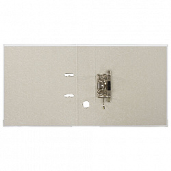 Папка-регистратор, покрытие пластик, 75 мм, ПРОЧНАЯ, с уголком, BRAUBERG, белая, 226600