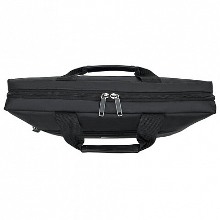 Сумка портфель HEIKKI TEMPO (ХЕЙКИ) с отд. для ноутбука 15,6", карман, Rush, черн., 30х40х4 см, 272607