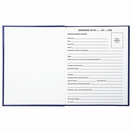 Дневник 1-11 класс 40 л., твердый, BRAUBERG, глянцевая ламинация, "Россия", 106368