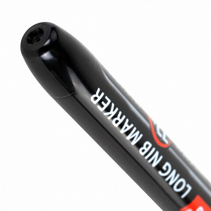 Маркер строительный с длинным наконечником многофункциональный для труднодоступных мест, НАБОР 3шт., ЧЕРНЫЕ, 1мм, BRAUBERG UNIVERSAL, 152541