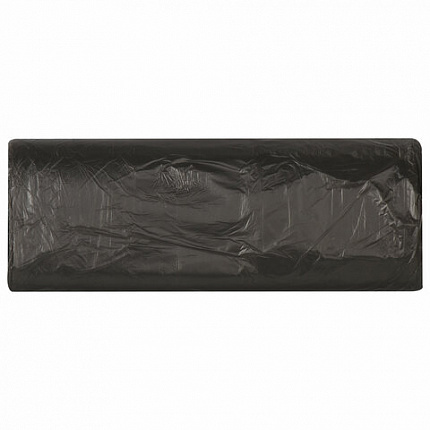 Мешки для мусора 30 л, черные, в рулоне 20 шт., ПНД 5 мкм, 47х55 см, ЛЮБАША эконом, 605329