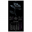 Календарь настенный перекидной 2026 г., BRAUBERG, 12 листов, 28,5х28,5 см, "Black esthetic", 116927