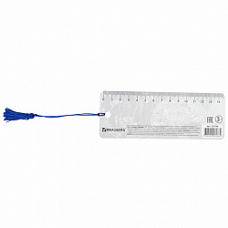 Закладка для книг с линейкой 3D-ОБЪЕМНАЯ BRAUBERG, "Леопард", с декоративным шнурком, 125766