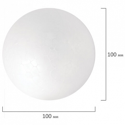Шары из пенопласта, 100 мм, 4 шт., ОСТРОВ СОКРОВИЩ, 665369