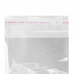 Пакеты БОПП с клеевым клапаном КОМПЛЕКТ 100 штук, 40х60 + 4 см, 53 мкм, с усиленным швом, BRAUBERG, 700420