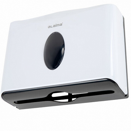 Диспенсер для полотенец бытовой LAIMA HOME (Система H2), Z-сложения, белый, ABS, 609108, M-5823B-W