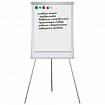 Доска-флипчарт магнитно-маркерная 70х100 см, держатели для бумаг, ГАРАНТИЯ 10 ЛЕТ, РОССИЯ, BRAUBERG, 236160