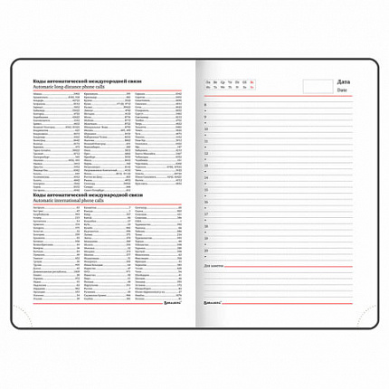 Ежедневник недатированный А5 (138х213 мм), BRAUBERG VISTA, под кожу, гибкий, 136 л., "Great Britain", 112007