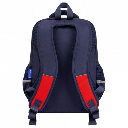 Рюкзак BRAUBERG STAR, 1 отделение, 5 карманов, "White eagle", синий, 40x29x13 см, 271427