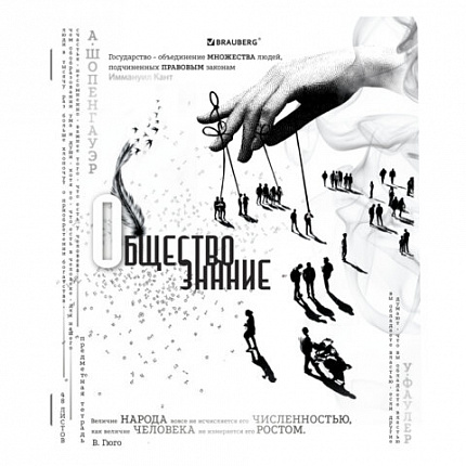 Тетради предметные, КОМПЛЕКТ 12 ПРЕДМЕТОВ, BLACK&WHITE, 48л, матовая ламинация, BRAUBERG, 404835