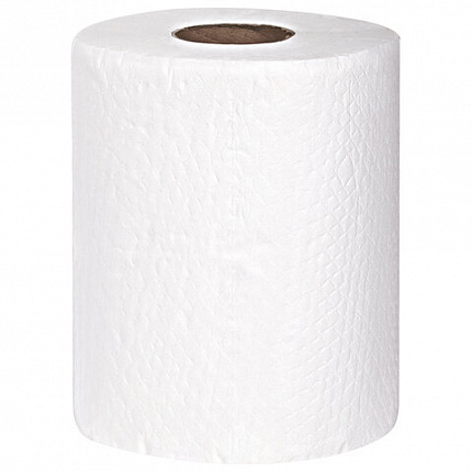 Полотенца бумажные спайка 2 рулона по 80 метров, LAIMA МЕГА РУЛОН, 2 слоя, 20х25 см, 100% целлюлоза, 116377