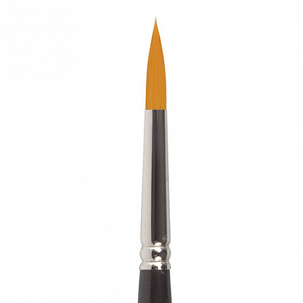 Кисть художественная проф. BRAUBERG ART CLASSIC, синтетика жесткая, круглая, № 6, короткая ручка, 200649