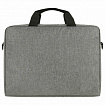 Сумка портфель HEIKKI PERSPECTIVE (ХЕЙКИ) с отделением для ноутбука 15,6", с карманом, серая, 29х40х7 см, 272595