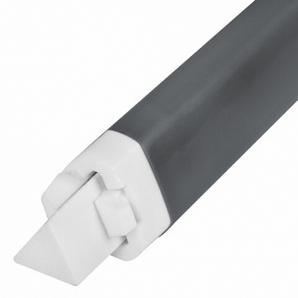 Ластик выдвижной + 2 сменных ластика BRAUBERG "TRIOS", 124х12х12 мм, графитовый корпус, 272692