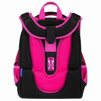 Ранец BRAUBERG PREMIUM, 2 отделения, с брелком, "Space sweets", LED ЛАМПОЧКИ, 38х29х16 см, 272020