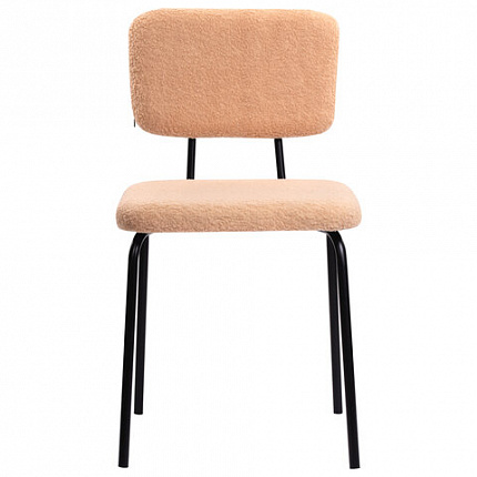 Стулья BRABIX "Ideal CF-080", КОМПЛЕКТ 4 шт., черный каркас, букле бежевый, 533255