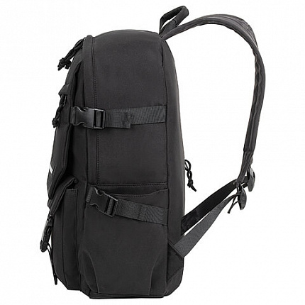 Рюкзак HEIKKI FUSION (ХЕЙКИ) универсальный, отд. для ноутбука, карм.-антивор, черный, 43х30х14 см, 272577