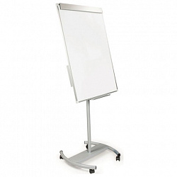 Доска-флипчарт магнитно-маркерная (70х100 см), передвижная, ГАРАНТИЯ 10 ЛЕТ, РОССИЯ, BRAUBERG Стандарт, 235527