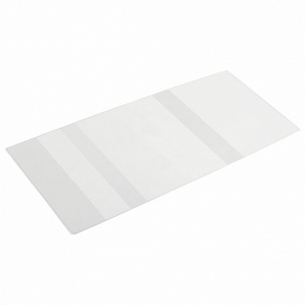 Обложка ПВХ для учебников, ЮНЛАНДИЯ, С ЗАКЛАДКОЙ, универсальная, 110 мкм, 233х450 мм, штрих-код, 229319