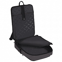 Рюкзак HEIKKI ELECT (ХЕЙКИ) универсальный, отделение для ноутбука, USB-порт, серый, 44х30х16 см, 273863