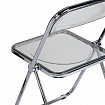 Стул складной прозрачный тонированный BRABIX "Glam CF-020", хромированный каркас, пластик, 533247