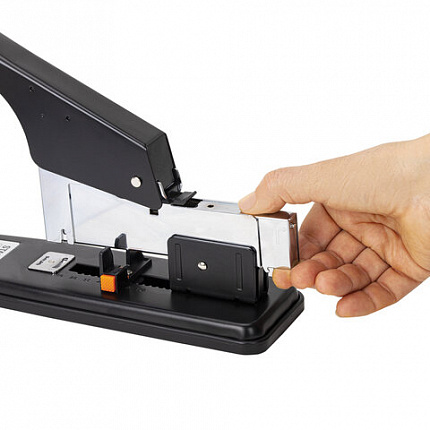 Степлер МОЩНЫЙ №24/6-23/24 металлический STAFF "HEAVY DUTY ECO", до 200 листов, черный, 272737