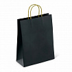 Крафт-пакет бумажный "Black" 26х15х35 см, с кручеными ручками, плотность 80 г/м2, моноцвет, 112429
