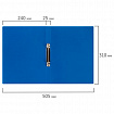 Папка на 2 кольцах А4 BRAUBERG UNIVERSAL, 25 мм, синяя, до 170 листов, 0,5 мм, 273030