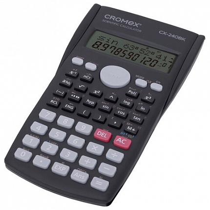 Калькулятор инженерный CROMEX (КРОМЕКС) СX-240BK (155х80 мм), 240 функций, 10+2 разрядов, черный, 273832
