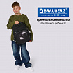 Рюкзак BRAUBERG PROFI, 2 отделения, с брелком, "Черный мяч", объемный дизайн, 36х27х19 см, 274416