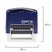 Штамп стандартный STAFF "ПОЛУЧЕНО", оттиск 38х14 мм, "Printer 9011T", 237422
