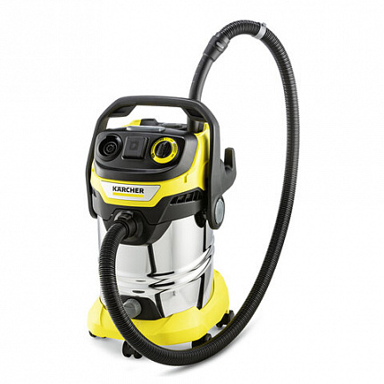 Пылесос хозяйственный KARCHER WD 6 PS, мусоросборник 30л, мощность 1300Вт, желтый, 1., 1.628-360.0