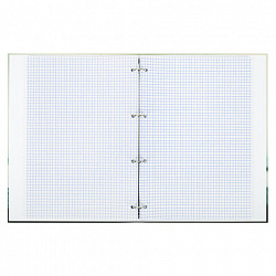 Тетрадь на кольцах БОЛЬШАЯ А4, 220х305 мм, 100 л., твердый картон, клетка, BRAUBERG, "Nature", 405411