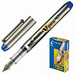 Ручка перьевая PILOT V-Pen, СИНЯЯ, корпус серый, линия письма 0,58 мм, SVP-4M L