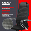 Кресло BRABIX PREMIUM "Ultimate EX-800" хром, плотная двойная сетка Х2, черное, 532911