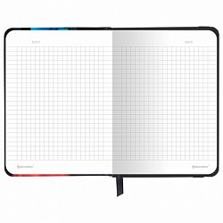 Блокнот с резинкой в клетку 96 л., МАЛЫЙ ФОРМАТ А6, 109х148 мм, твердая обложка, BRAUBERG, "Pigment", 116335