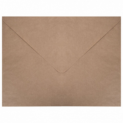 Конверты (290х390 мм) КРАФТ, без клея, 90 г/м2, КОМПЛЕКТ 500 шт., треугольный клапан