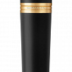 Ручка перьевая PARKER "Urban Core Muted Black GT", черный матовый лак, позолота, синяя, 1931593