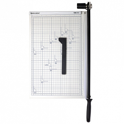 Резак сабельный BRAUBERG KATANA TSM-312, А3, на 12 л., длина реза 440 мм, металлическое основание, защитный экран, 532984