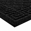 Коврик придверный 60х90 см, ЧЕРНЫЙ, грязезащитный, 430 г/м2, фактурный рисунок ЧЕШУЙКИ, ЛЮБАША, 701060