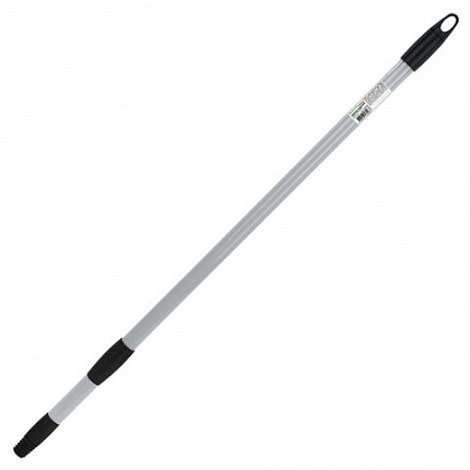 Черенок ТЕЛЕСКОПИЧЕСКИЙ для инвентаря 70-120 см, еврорезьба, металлопластик, серый, BOOMHOUSE (БУМХАУС) STANDART, 702234
