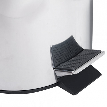 Ведро-контейнер для мусора (урна) с педалью LAIMA "Classic", 30 л, зеркальное, нержавеющая сталь, со съемным внутренним ведром, 232263