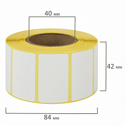 Термоэтикетки ТОП, 40х30 мм, 1000 этикеток в ролике, 116663