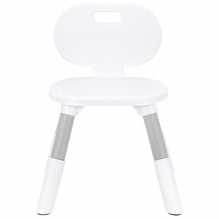 Стул детский растущий BRABIX KIDS CC-001, 2-8 лет, пластик серый + белый, 533293